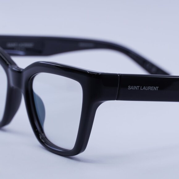 Saint Laurent SL641 006 Sunglasses Shiny Black Cat Eye Frame main image 5